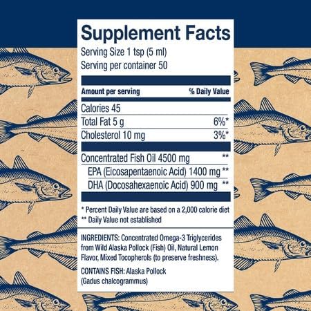 Pouring Wiley's Finest omega-3 liquid for daily use