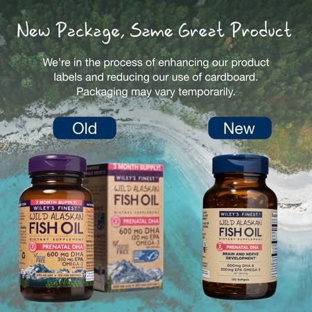 Unflavored Wiley's Finest fish oil softgels for sensitive stomachs