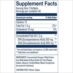 Wiley's Finest Peak DHA softgels ready for daily omega-3 intake.