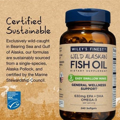Wiley's Finest USA-made supplement bottle signaling premium quality.