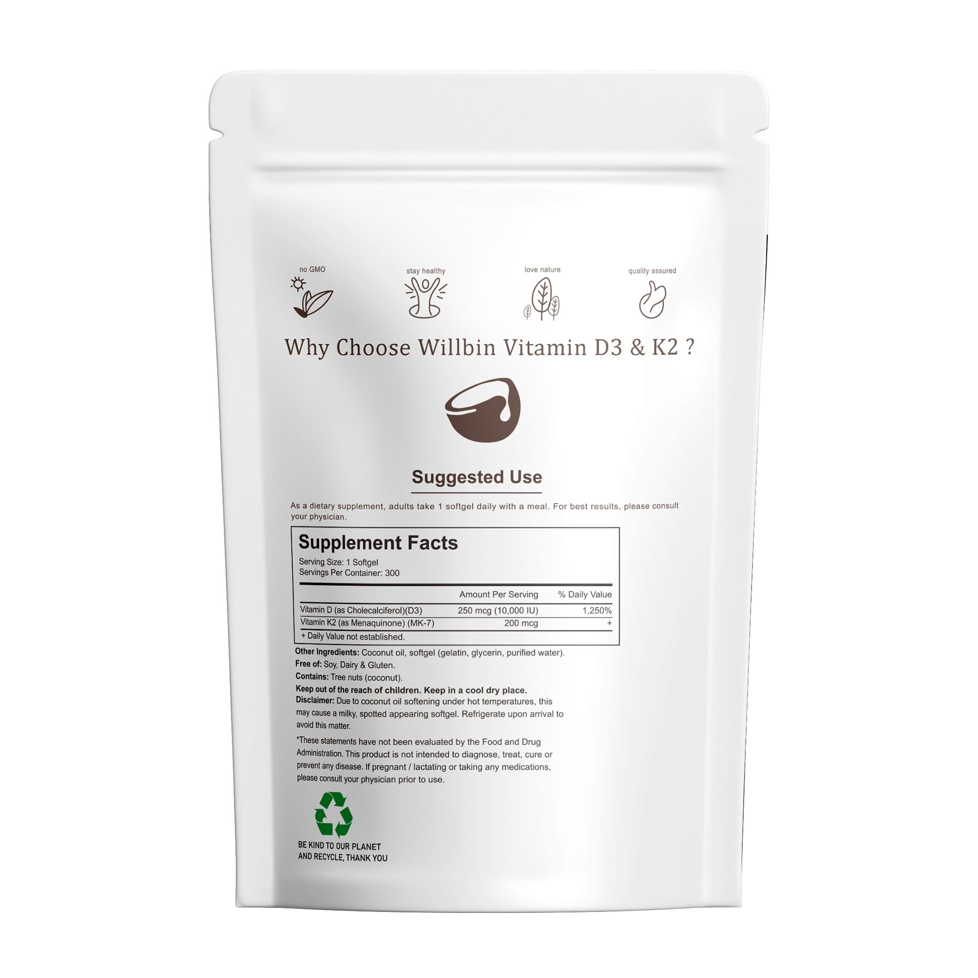 Willbin daily-use bottle supporting bone and heart wellness