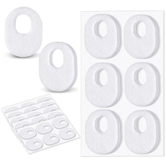 WILLBOND almohadillas de callos ovaladas de fieltro blanco para la planta del pie.