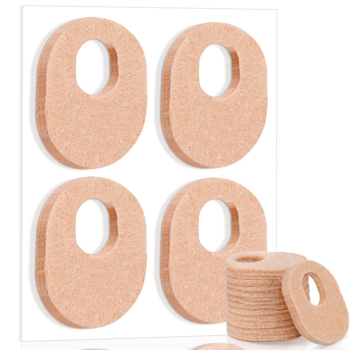 WILLBOND oval callus pads applied to the foot to reduce rubbing and discomfort.