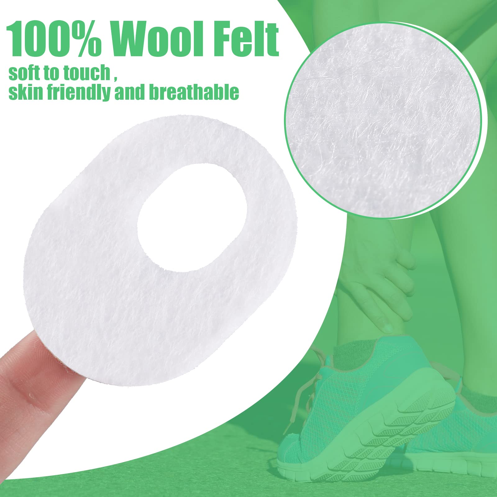 Willbond soft felt foot pad offers breathable cushioning for daily wear