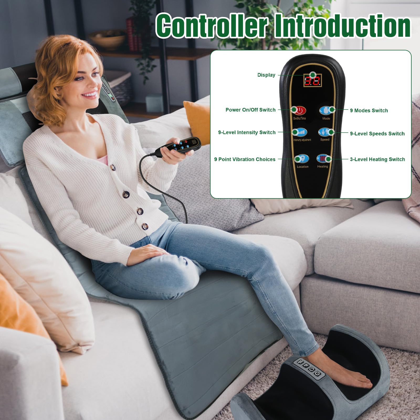 Wilytyres soft velvet cover enhances comfort during long massage sessions.