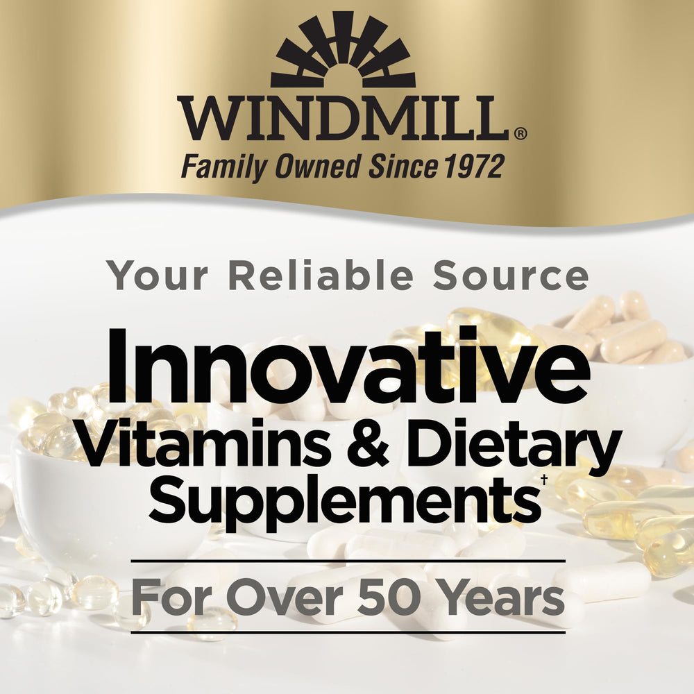 Windmill Magnesium Citrate packshot with bottle and cap for quick reference