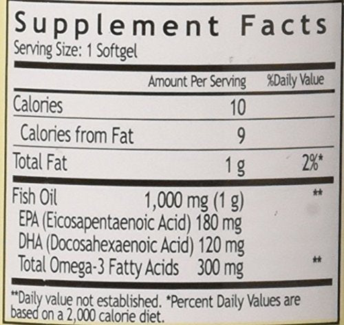 Windmill Omega 3 bottle back label with dosage details.