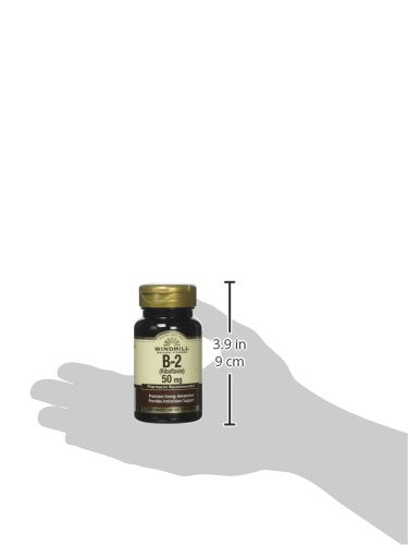 Windmill VIT B-2 tabs tablets on white background emphasizing nervous system support