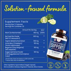 WINDSOR BOTANICALS bottle sideview shows compact daily-dosage design.