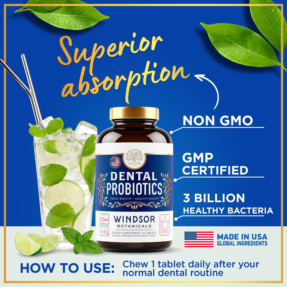 WINDSOR BOTANICALS K12-lactobacillus probiotic promotes supportive oral flora