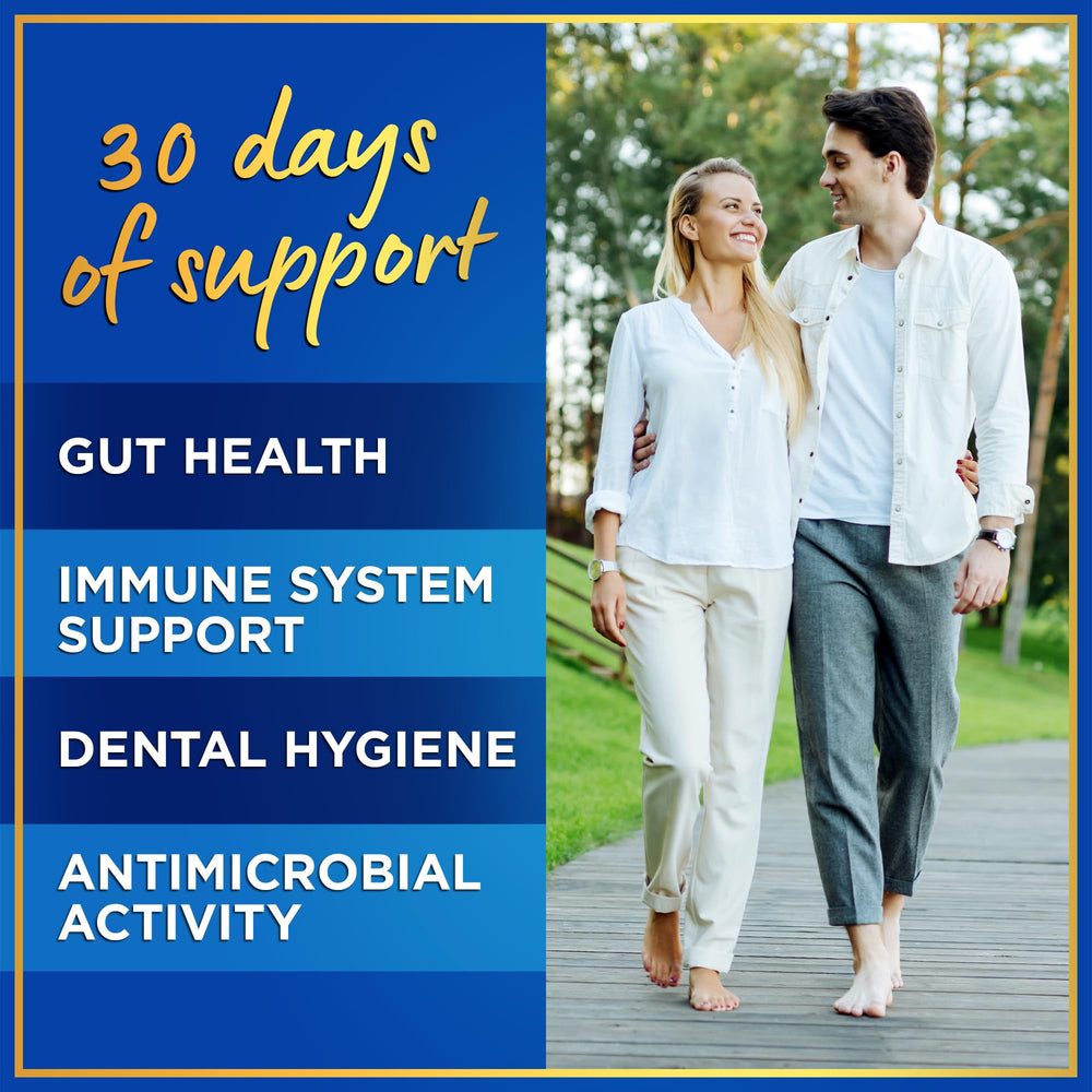 Windsor Botanicals Lactobacillus Salivarius capsules closeup for teeth and gum support.
