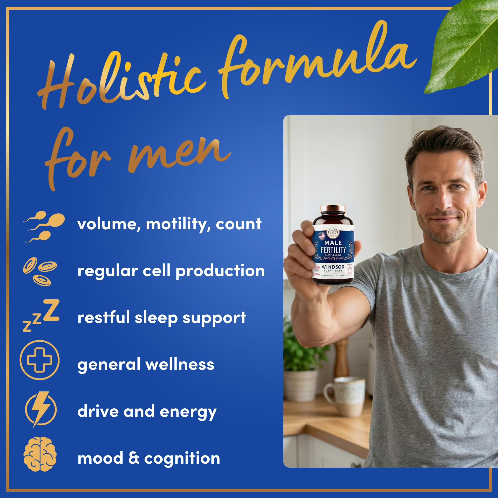 Windsor Botanicals zinc-ginseng complex highlights motility and energy support.