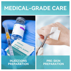 Winner alcohol pads sealed packets maintain freshness and hygiene.