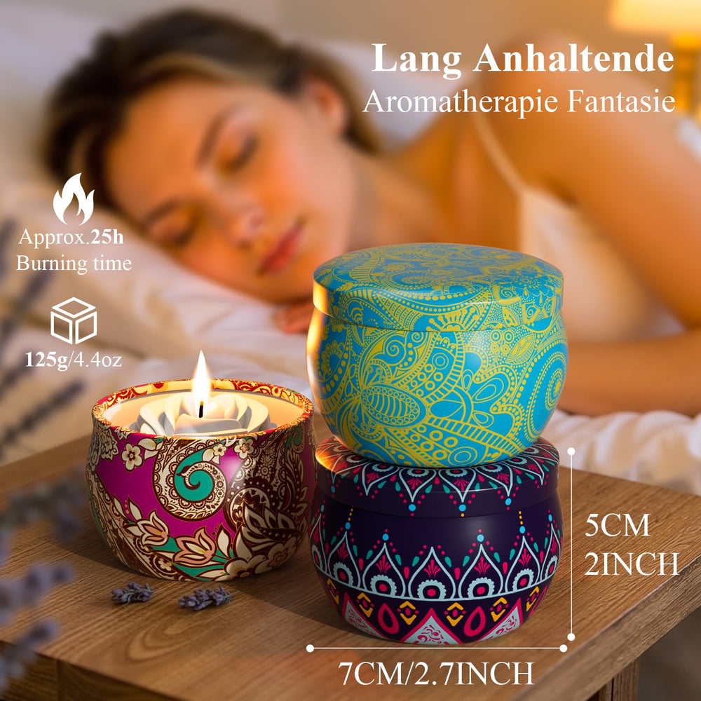 WINTERCRUSH Flower-shaped candle set adds decorative mood lighting.