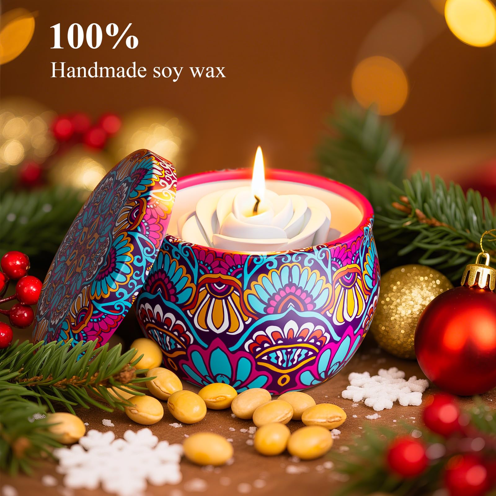 WINTERCRUSH Lavender candle creates calm, perfect for evening rituals.