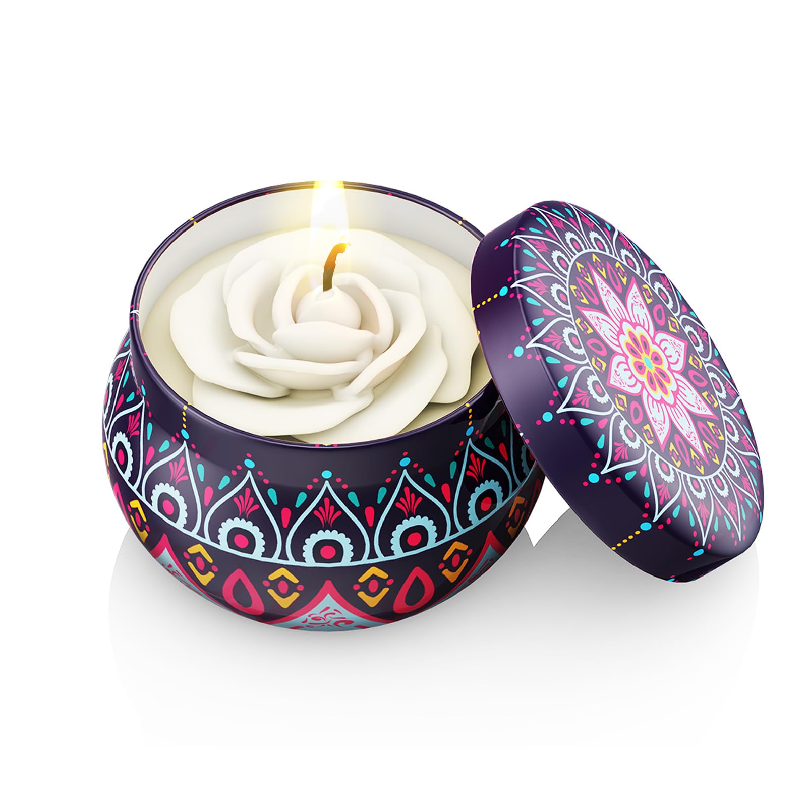 WINTERCRUSH scented candles gift set with 8% essential oil for relaxation