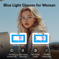 WINTOO blue light glasses for men with square frame, versatile daily wear.