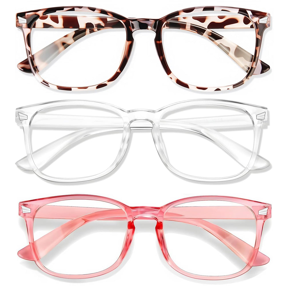 WINTOO blue light glasses for women with square frame protect eyes during work