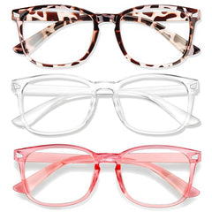 WINTOO blue light glasses for women with square frame protect eyes during work