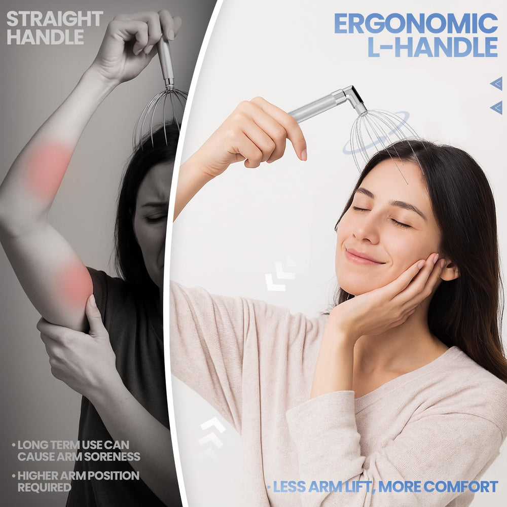 Winyoung head massager with metal frame offering durable daily use.