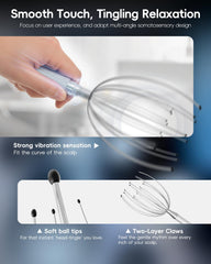 Winyoung metal fingers close-up shows durable, long-lasting scalp massage tool
