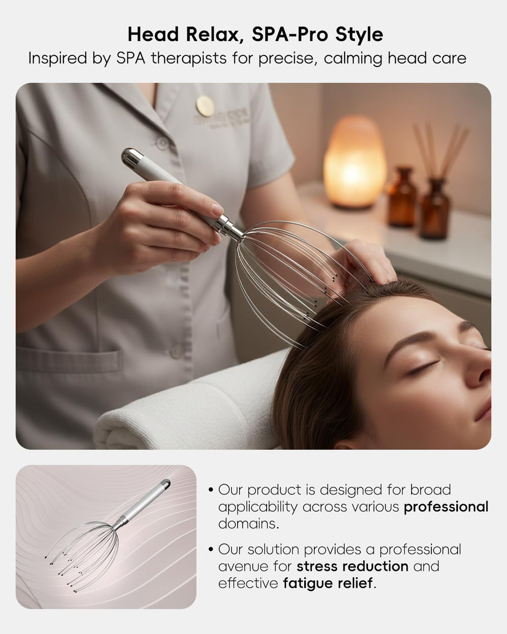 Winyoung soft ball tips glide smoothly across scalp for calming tingling