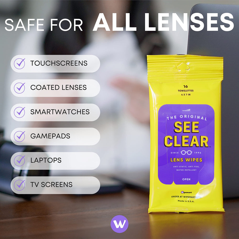 Wipemart See Clear laptop monitor appears clearer after use
