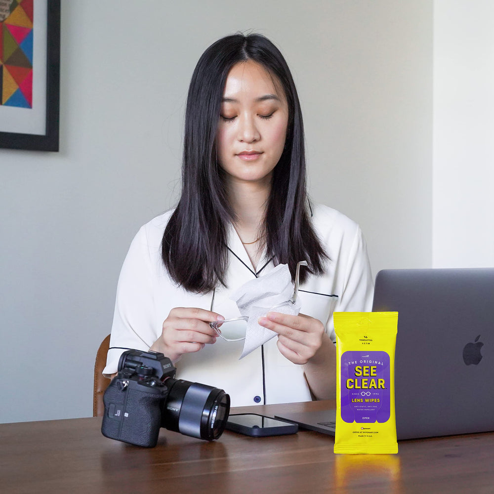 Wipemart See Clear sunglasses wiped to reduce glare