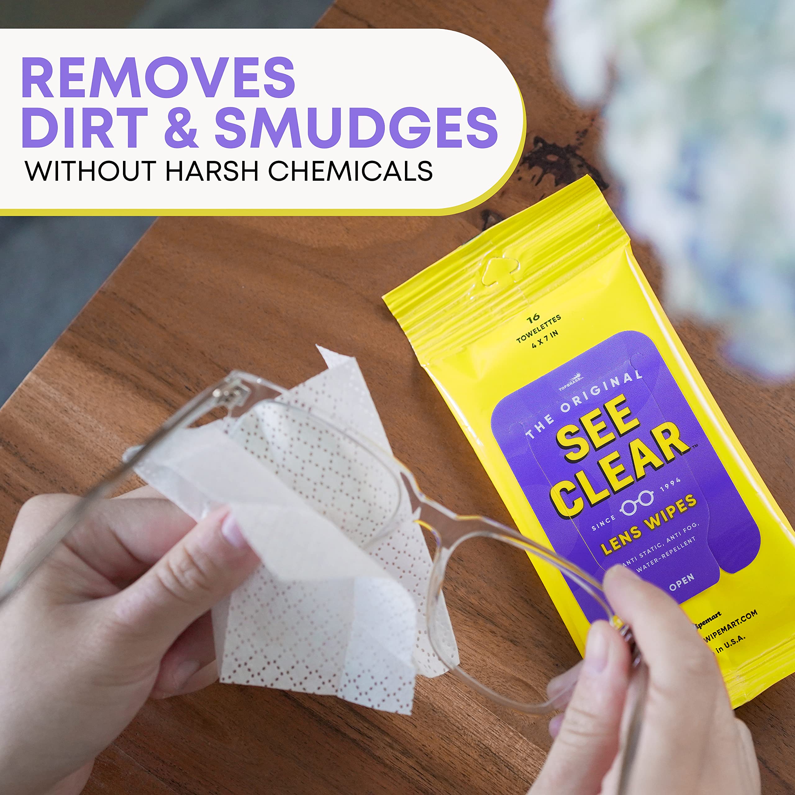Wipemart See Clear tablet screen wipe delivers gentle, efficient cleaning