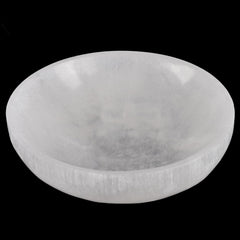 Wish Well large selenite bowl – 5.5-inch diameter for crystal storage and cleansing.