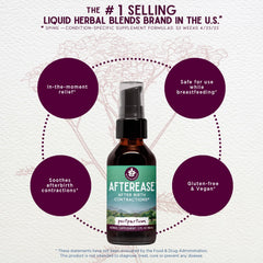 WishGarden AfterEase tincture bottle ready for at‑home postpartum care.