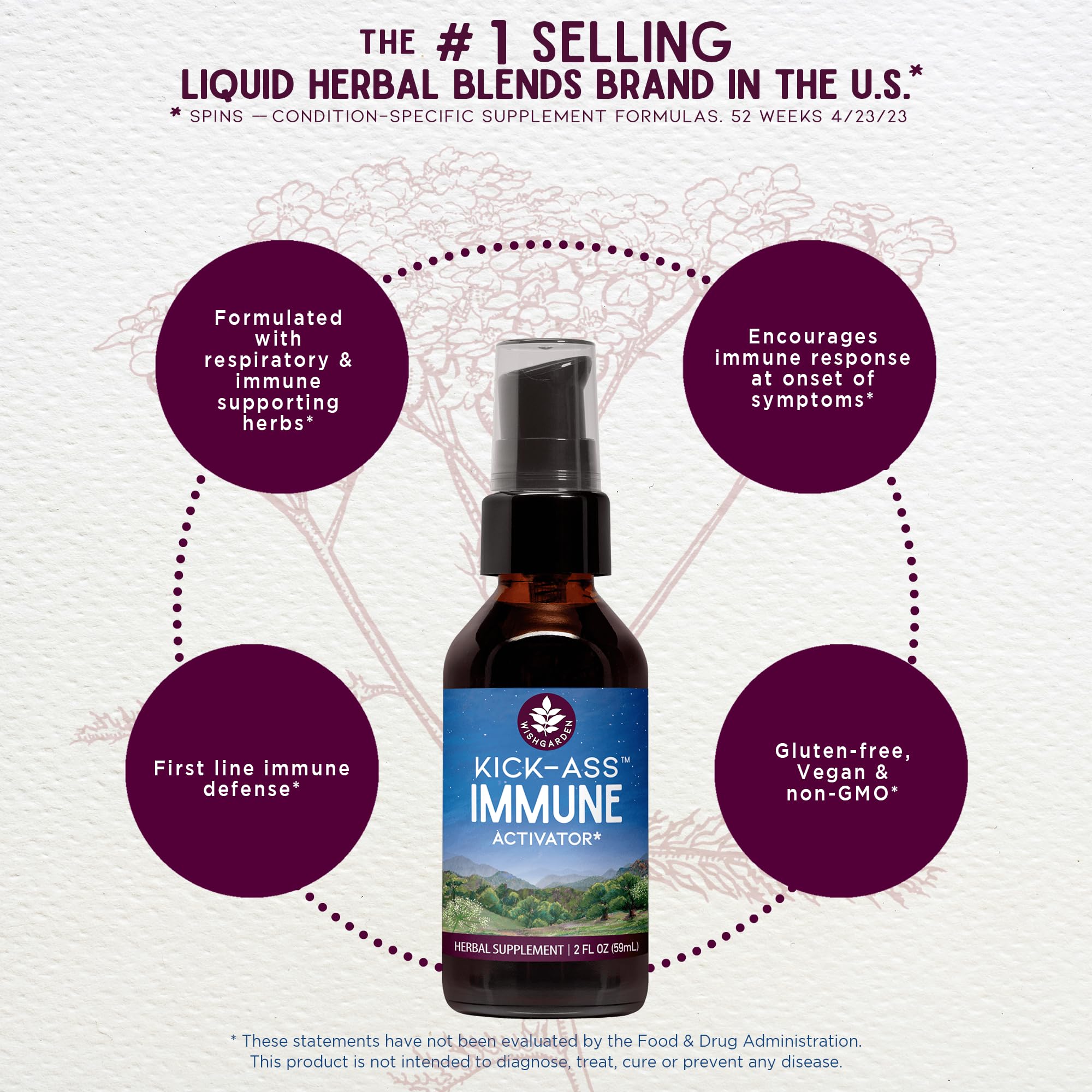 Pouring Kick-Ass Immune Activator drops into water for quick use