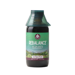 WishGarden ReBalance bottle close-up highlighting tincture for postpartum balance.