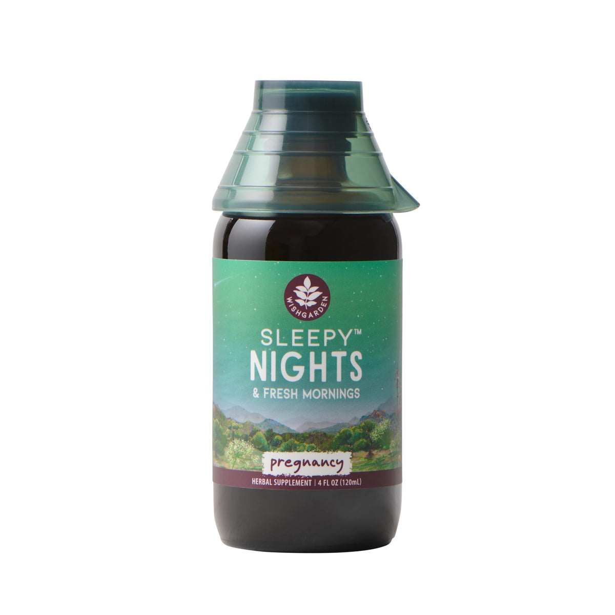 WishGarden Sleepy Nights for Pregnancy bottle promotes calm nights and restful sleep