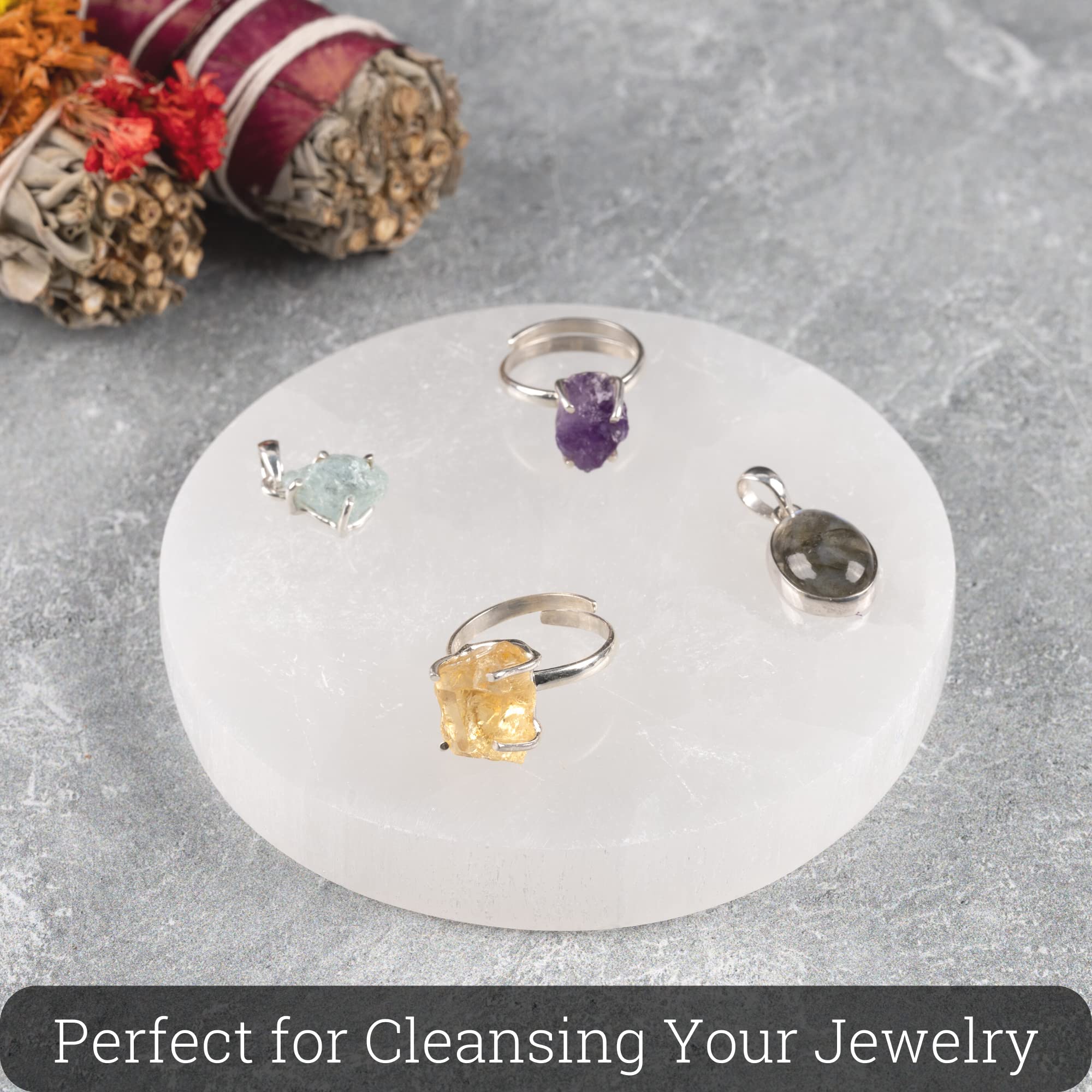 Wish Well regalo ideal plato de selenita para el hogar