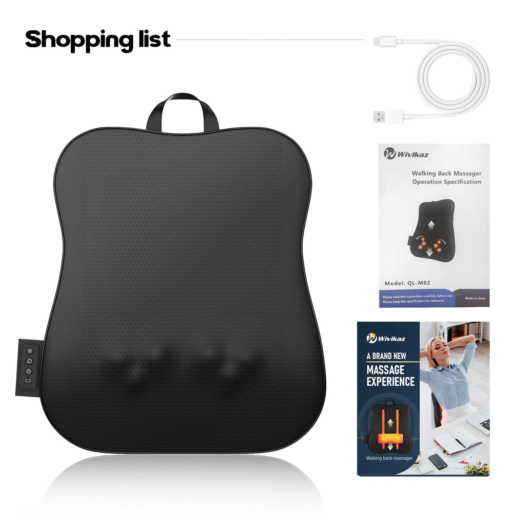 Wivikaz massager placed on chair demonstrating versatile home use.
