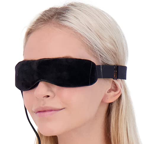 Wizard Research electric heated dry eye mask packaging highlights patented design.
