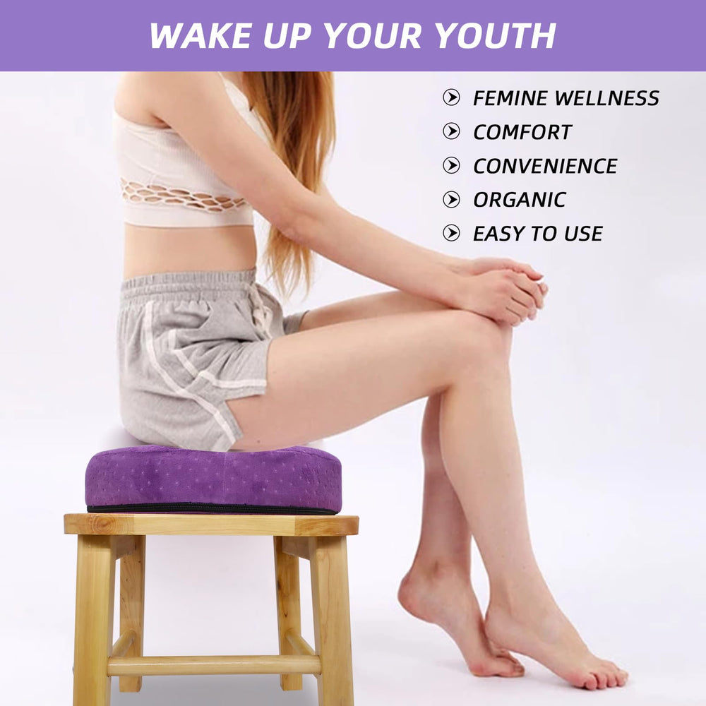 WJFORLION Yoni seat showcases ergonomic design for easy use.