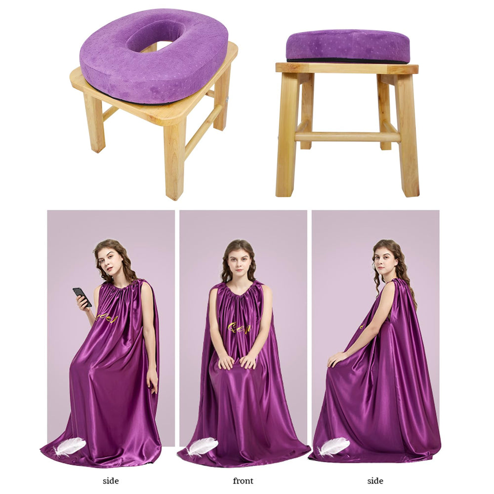 WJFORLION Yoni seat with cushion supports comfortable sessions.