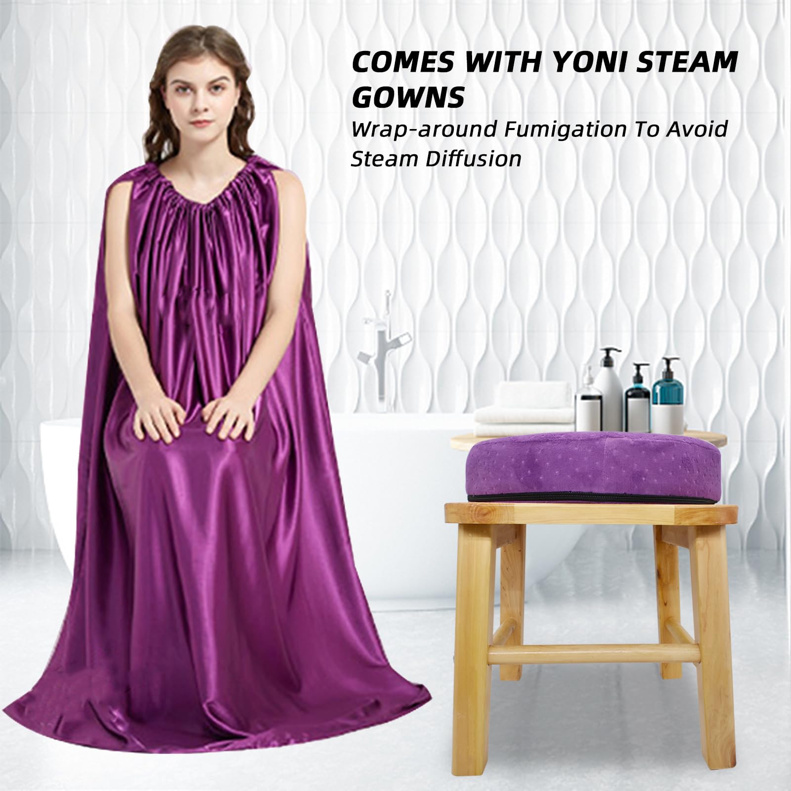 WJFORLION Yoni seat features removable legs for storage.