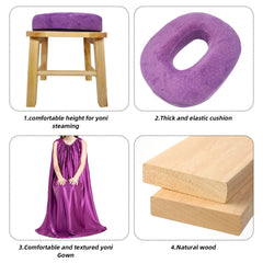 WJFORLION Yoni steaming kit chair supporting ergonomic steam therapy.