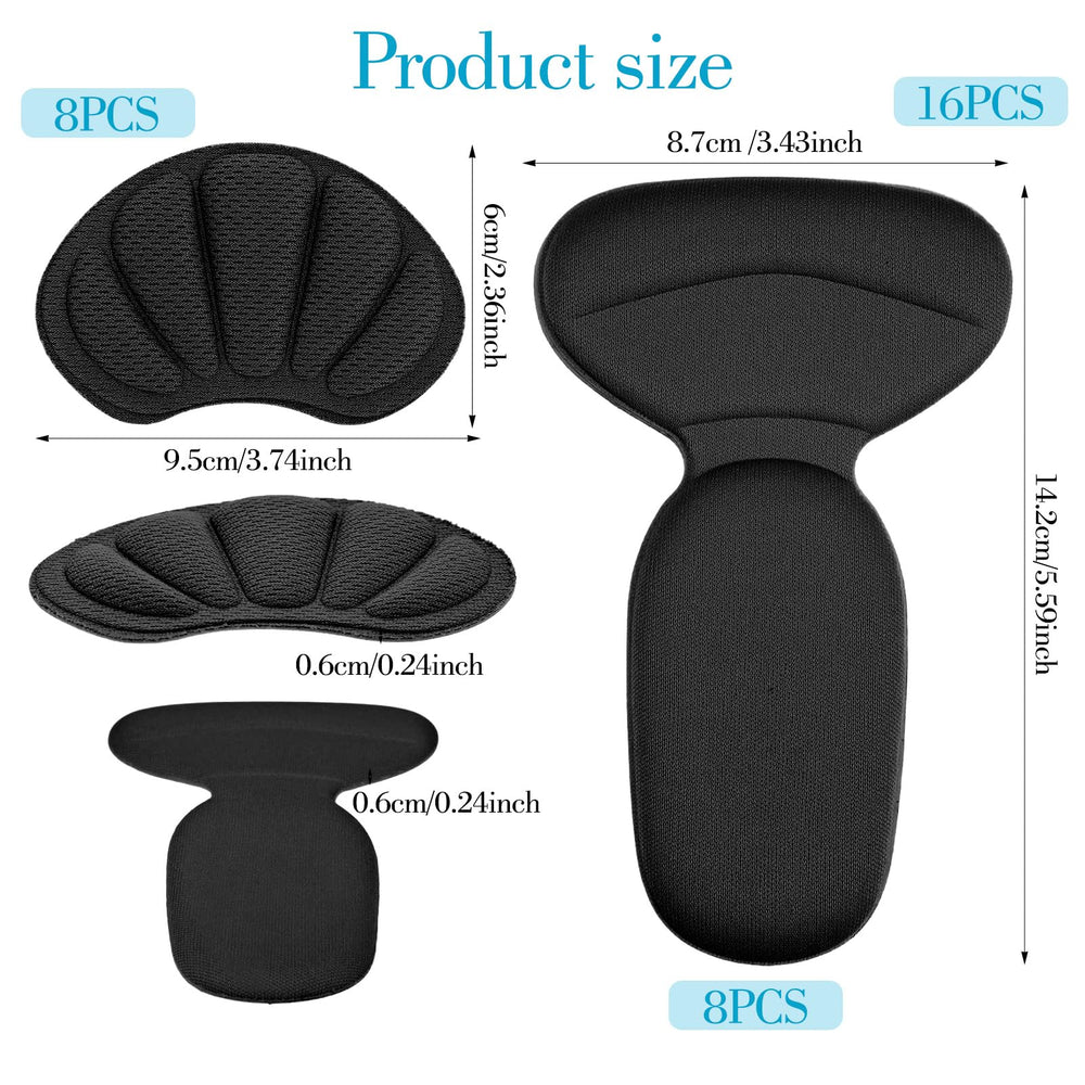WJIAAA adhesive backed heel grip secures position to prevent slipping
