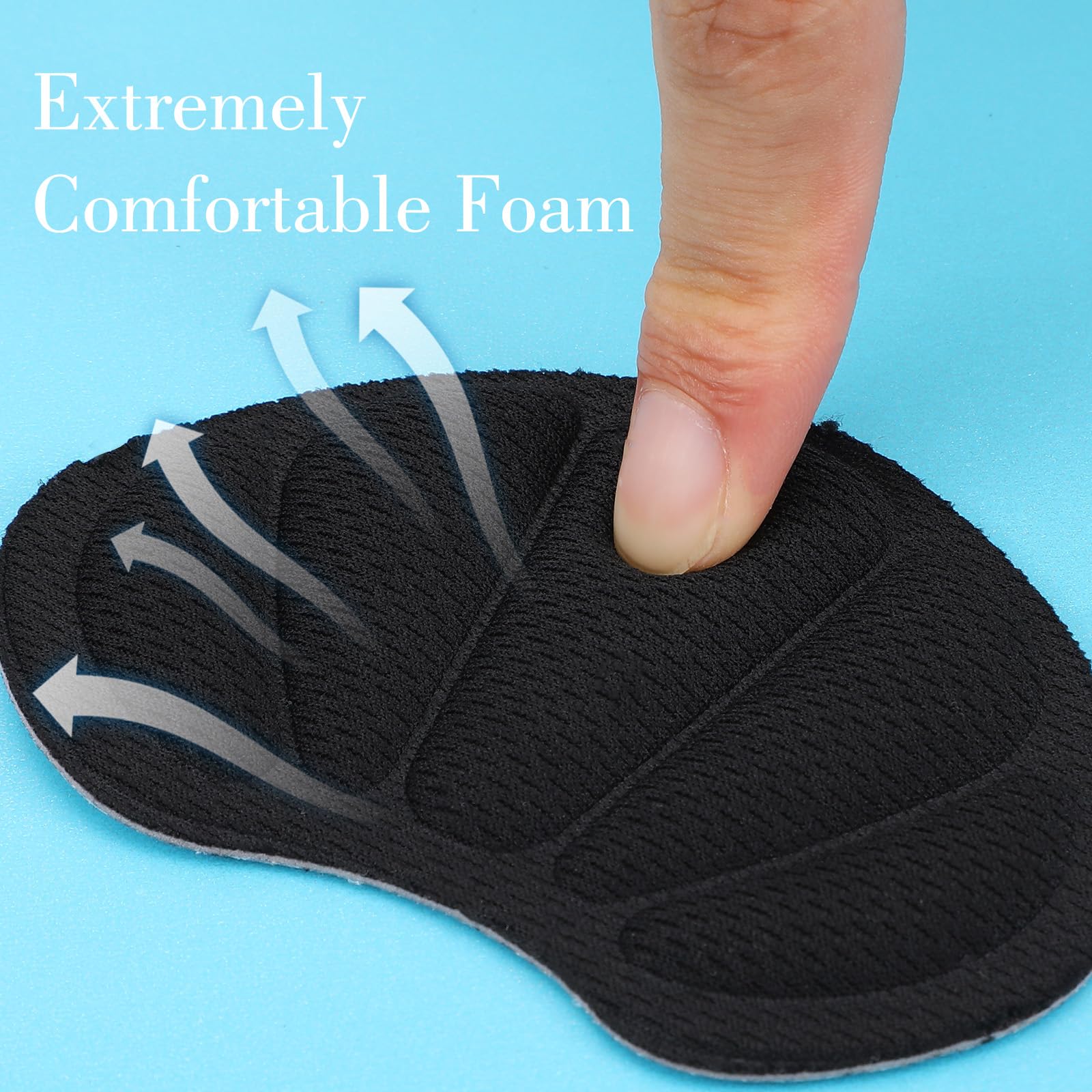 WJIAAA reusable heel pads ready for multiple shoes
