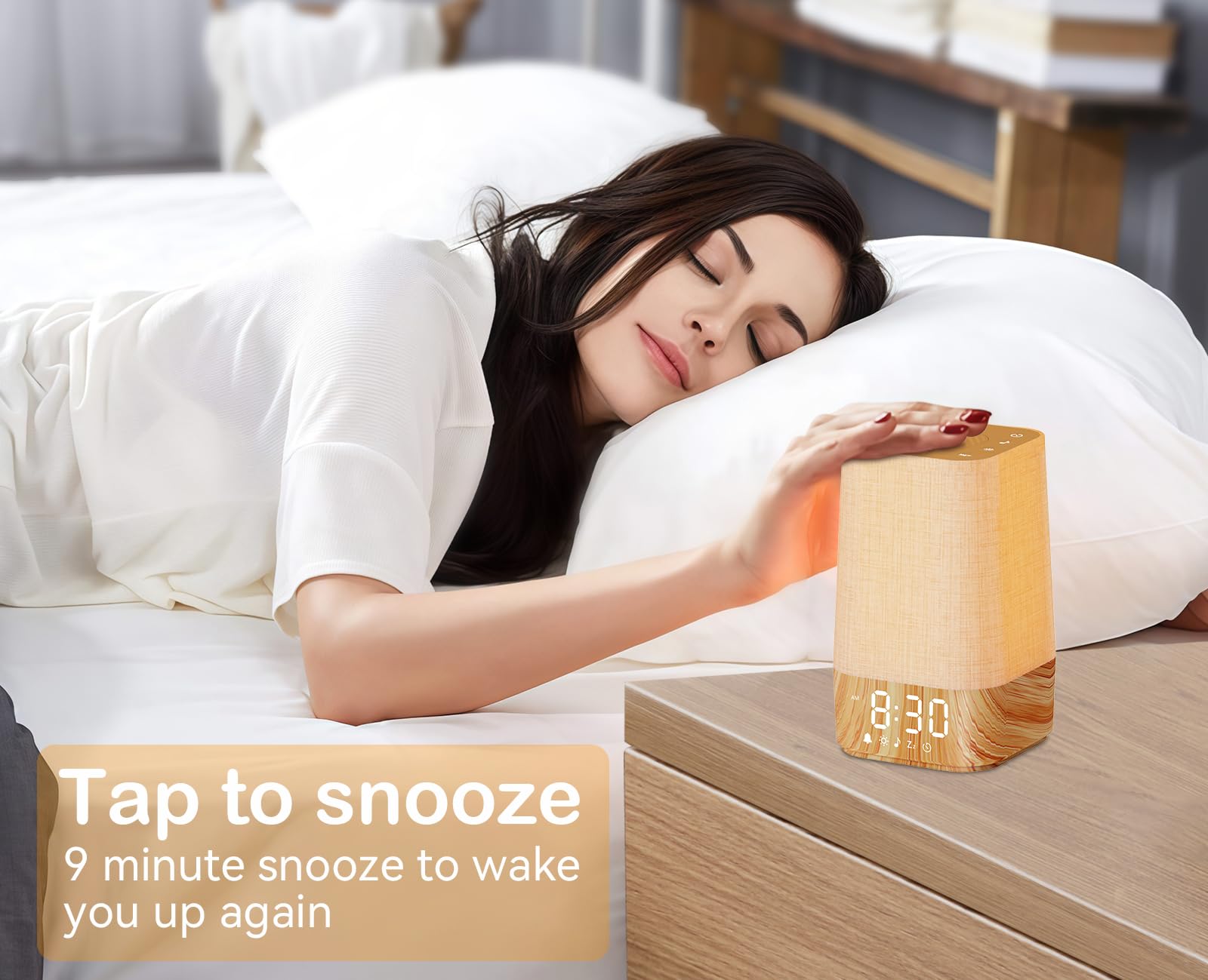 Wkzay Night light provides safe, gentle illumination.