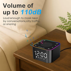 Wkzay sound machine alarm clock control panel for easy sound and timer setup