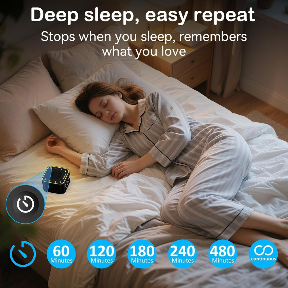 Wkzay sound machine alarm clock gift ready package for sleep and stress relief