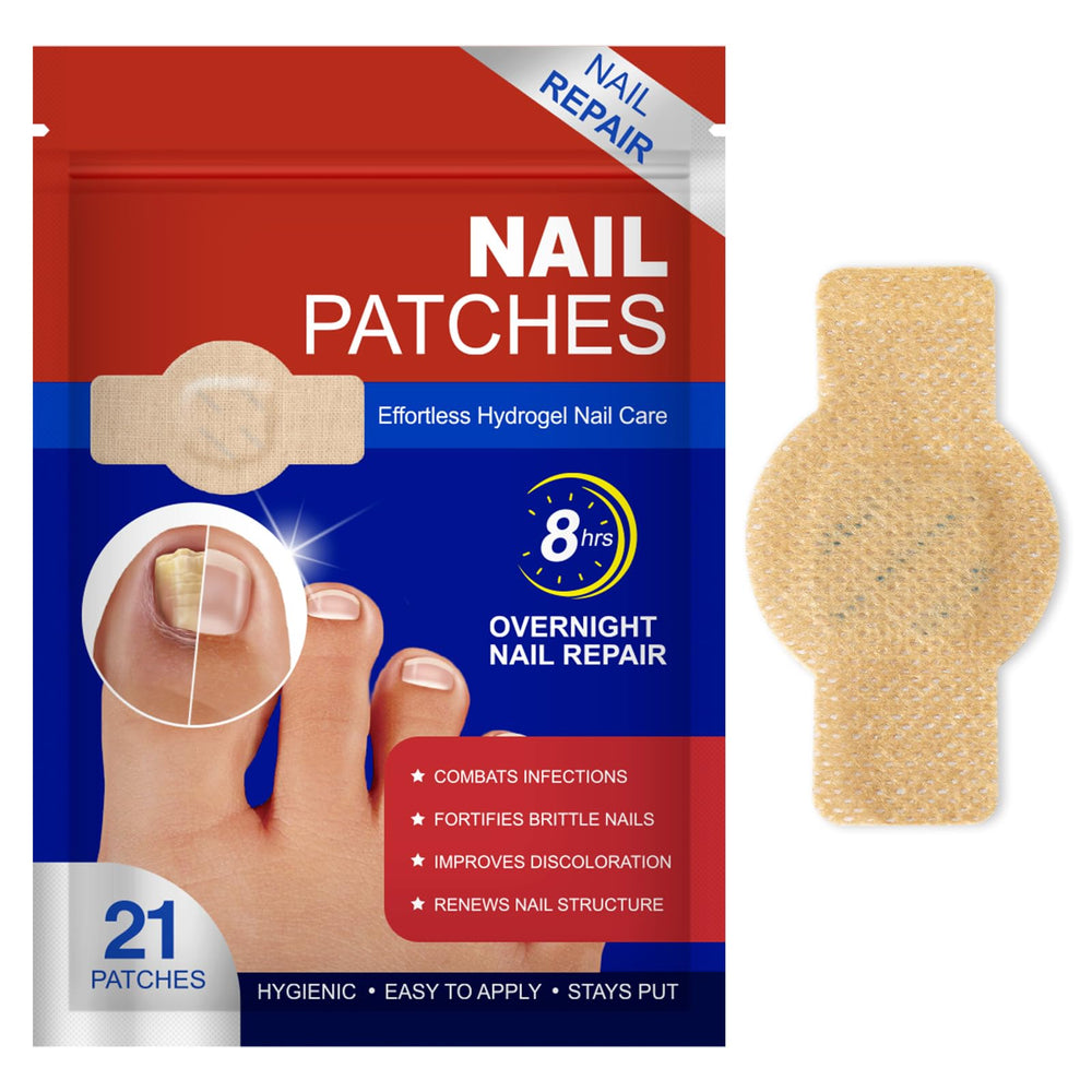 WLCTJIAYOU toenail patch application demonstrates easy overnight repair.