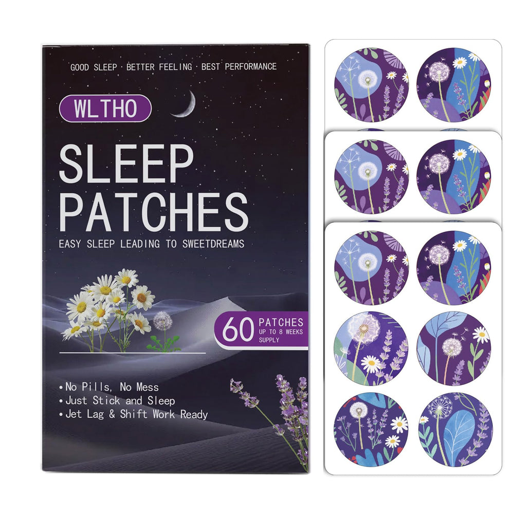 WLTHO Deep Sleep Patches packaging for travel-friendly, discreet night-time support.