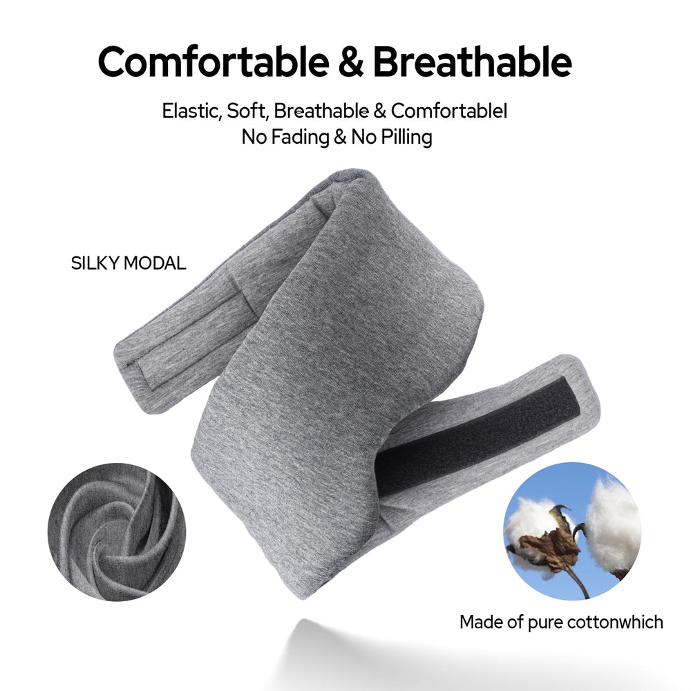 WM WESTERN MIRACLE Cotton Sleep Eye Mask adjustable strap shows universal fit
