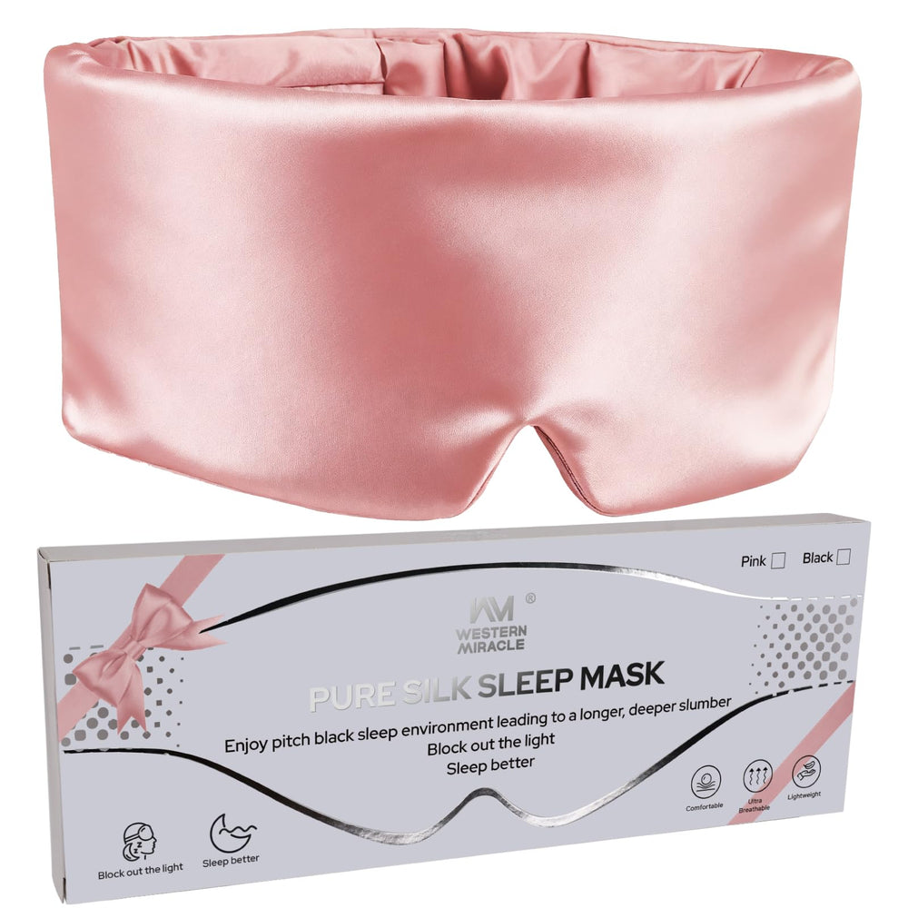 WM Western Miracle Silk Sleep Mask breathable and comfortable
